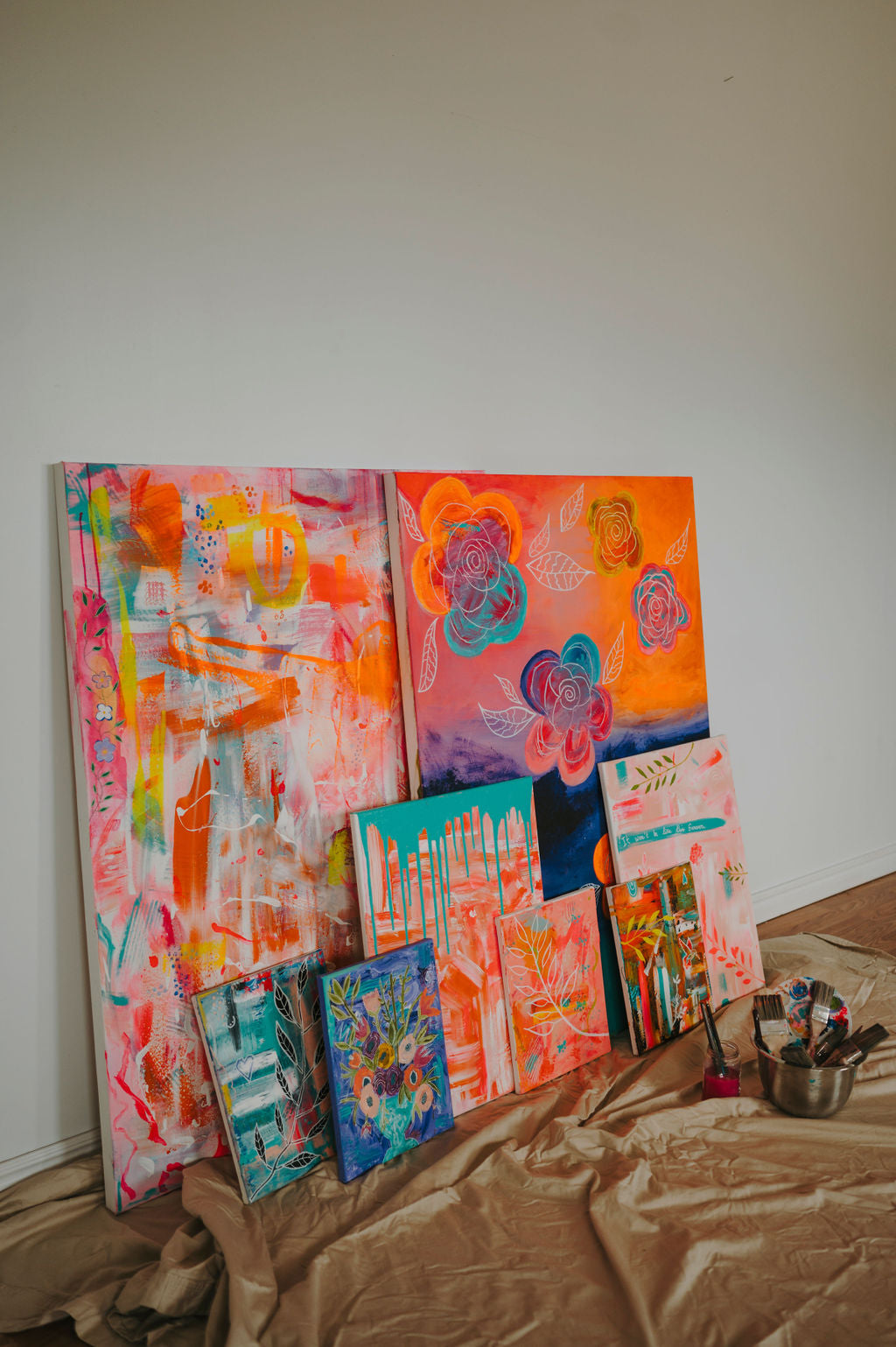 "Summer Blooms" ORIGINAL 36"x48" Canvas Painting