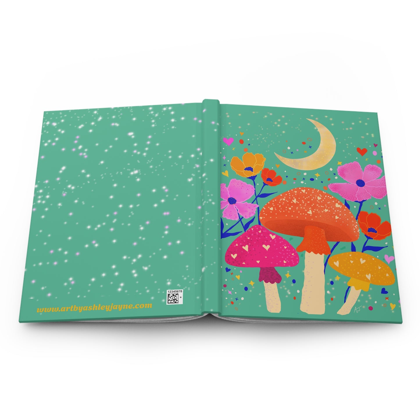 "Mushroom Floral" Hardcover Journal