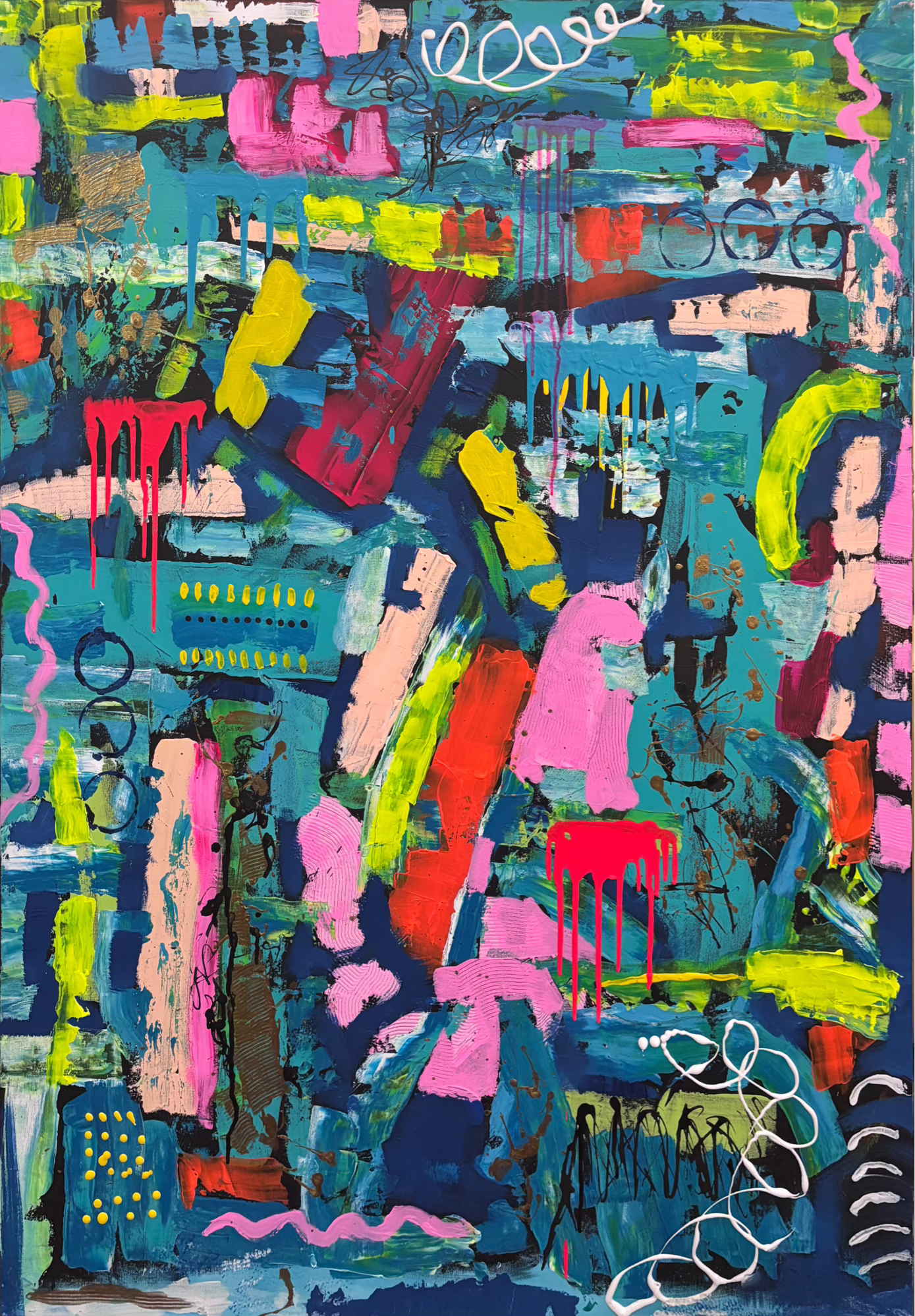 “Unparalleled Splendor” ORIGINAL 36" x 48" Acrylic on Canvas