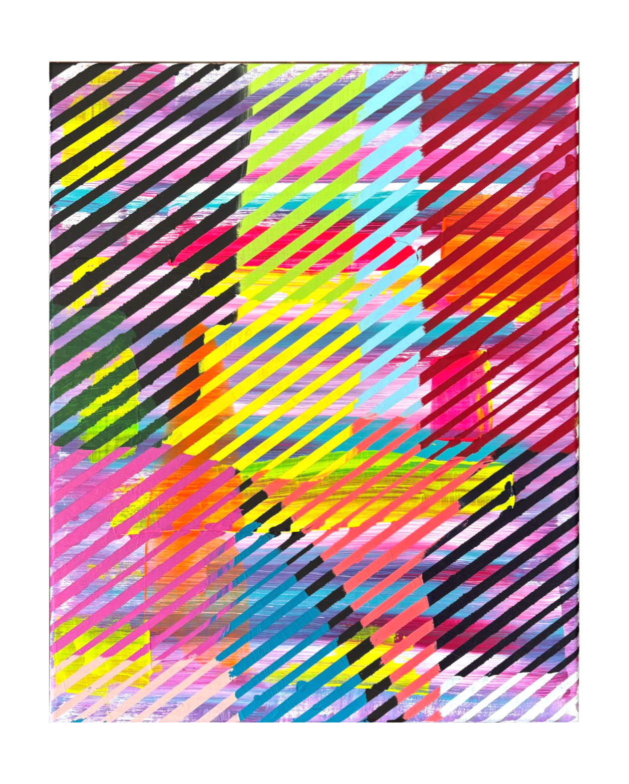 “Opulent Distortion” ORIGINAL 16”x20” Acrylic on Canvas